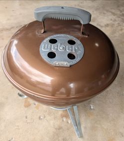 Weber Smokey Joe 14in Charcoal Grill Copper