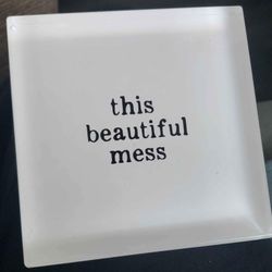 Santa Barbara Design Studio Decorative Lucite Block "This Beautiful Mess"