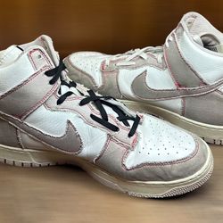 Nike Dunk High 1985 “Barely Rose Denim” – Size – 12 – Deconstructed / Raw Edge