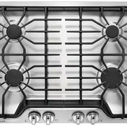 Frigidaire 30-in 4 Burners Stainless Steel Gas Cooktop