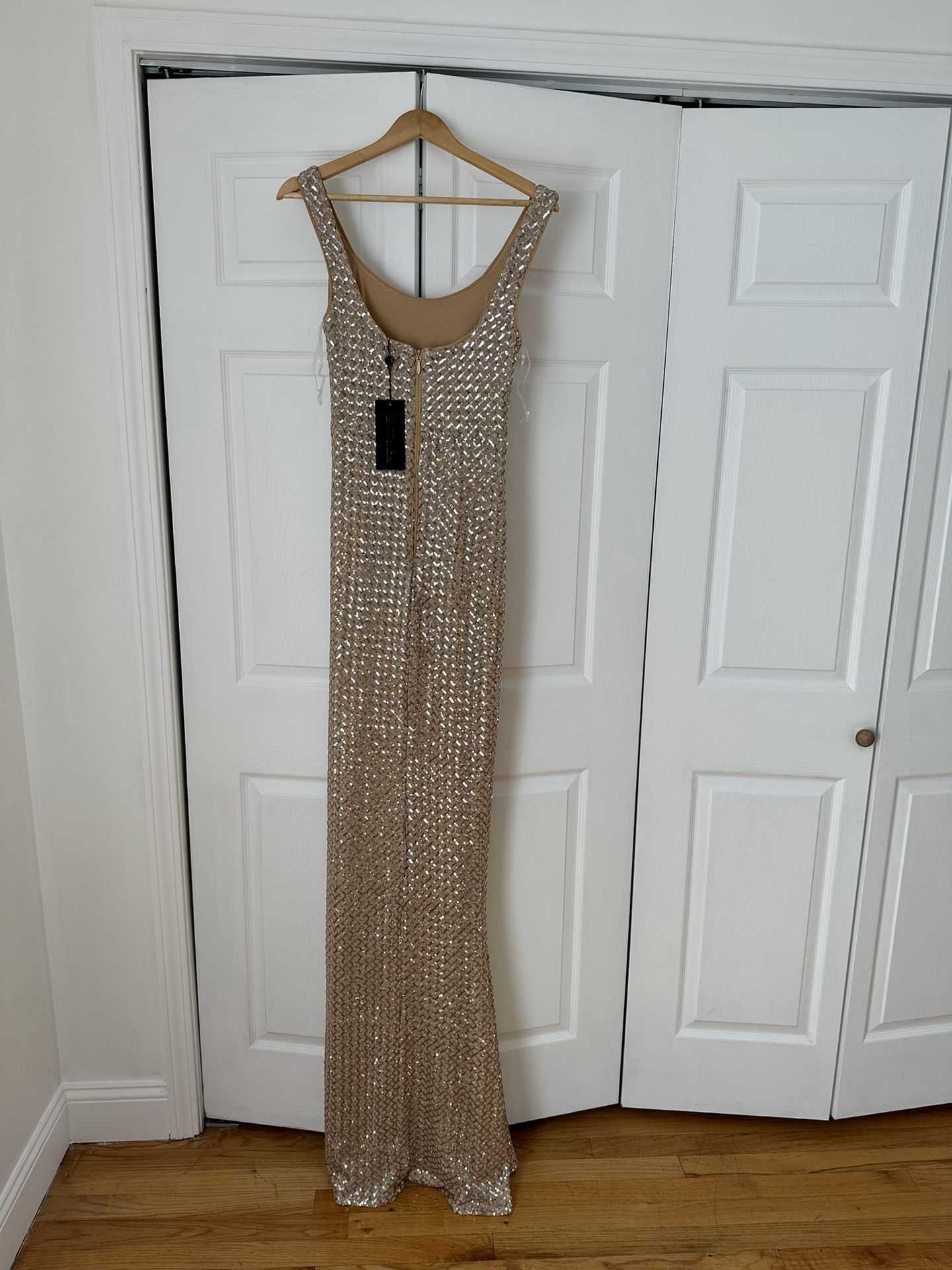 Gold Sequenced Dress - Size 4 - Never Worn!