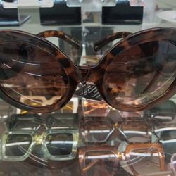 Vintage Oval Tortoise Sunglasses