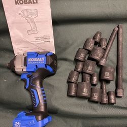 Kobalt 24-volt Variable Speed Brushless 1/2-in Drive Cordless Impact Wrench