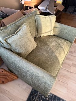 41" Modern Chenille Oversized Chair