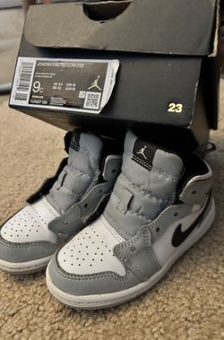 Gray And White Jordan Shoes
