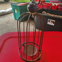 Decorative Bird House Candle Holder 