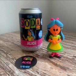 Disney Funko Soda Alice Blacklight 8400 Pcs Limited Edition Funko Shop Exclusive