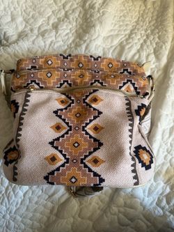 Boho Woven Crossbody Bag | Aztec Pattern Purse