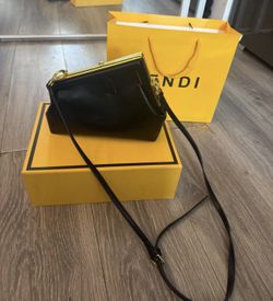 Fendi First Small Black Nappa Leather Bag,