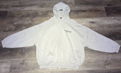 Essentials Fear Of God Gray Hoodie
