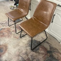 Faux Leather Chairs