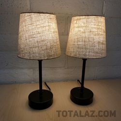 Powered Minimal Table Lamp Set of 2