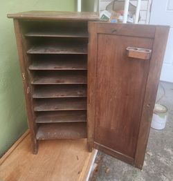 Antique Solid Wood Sheet Music Cabinet