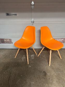 Orange chairs