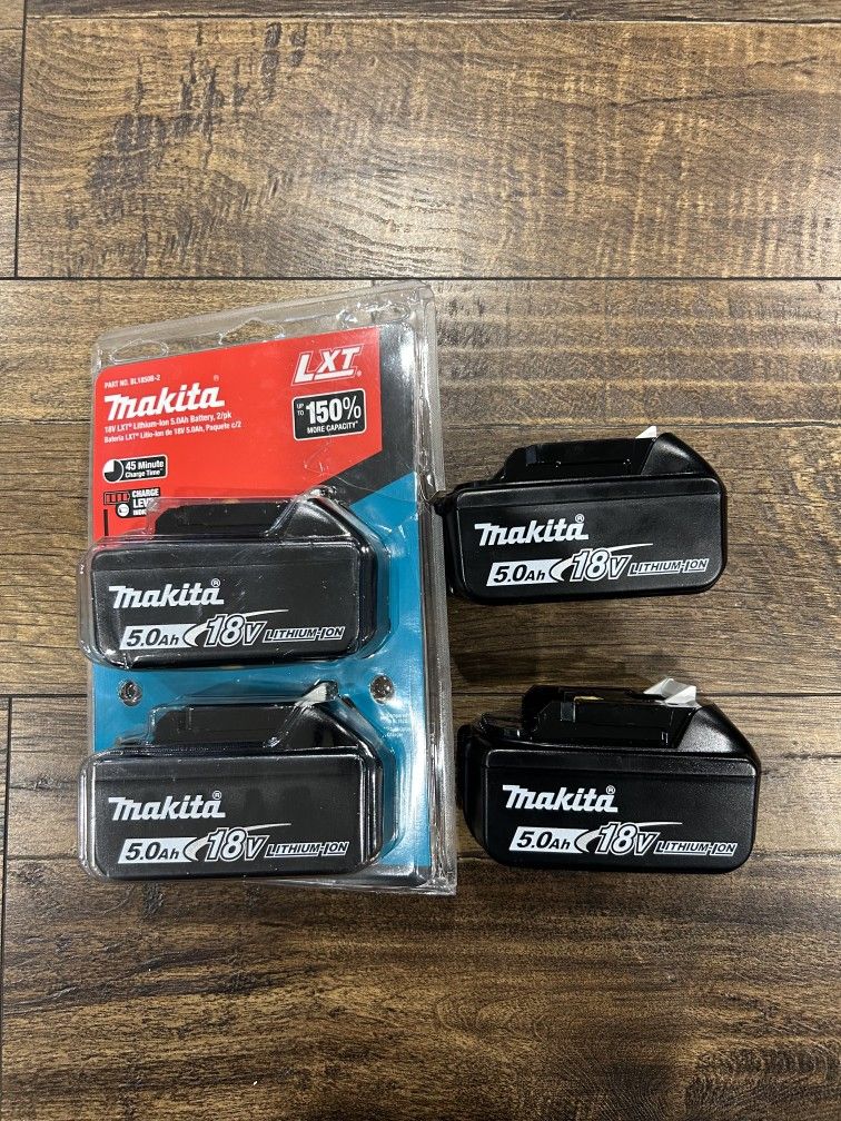 Makita BL1850B 18V LXT® Lithium-Ion 5.0Ah Battery