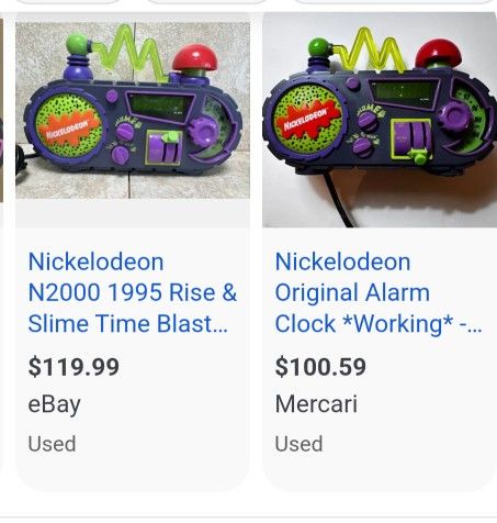 1995 Nickelodeon Radio Alarm Clock