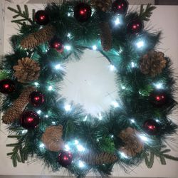 20” Christmas Wreaths Pre Light