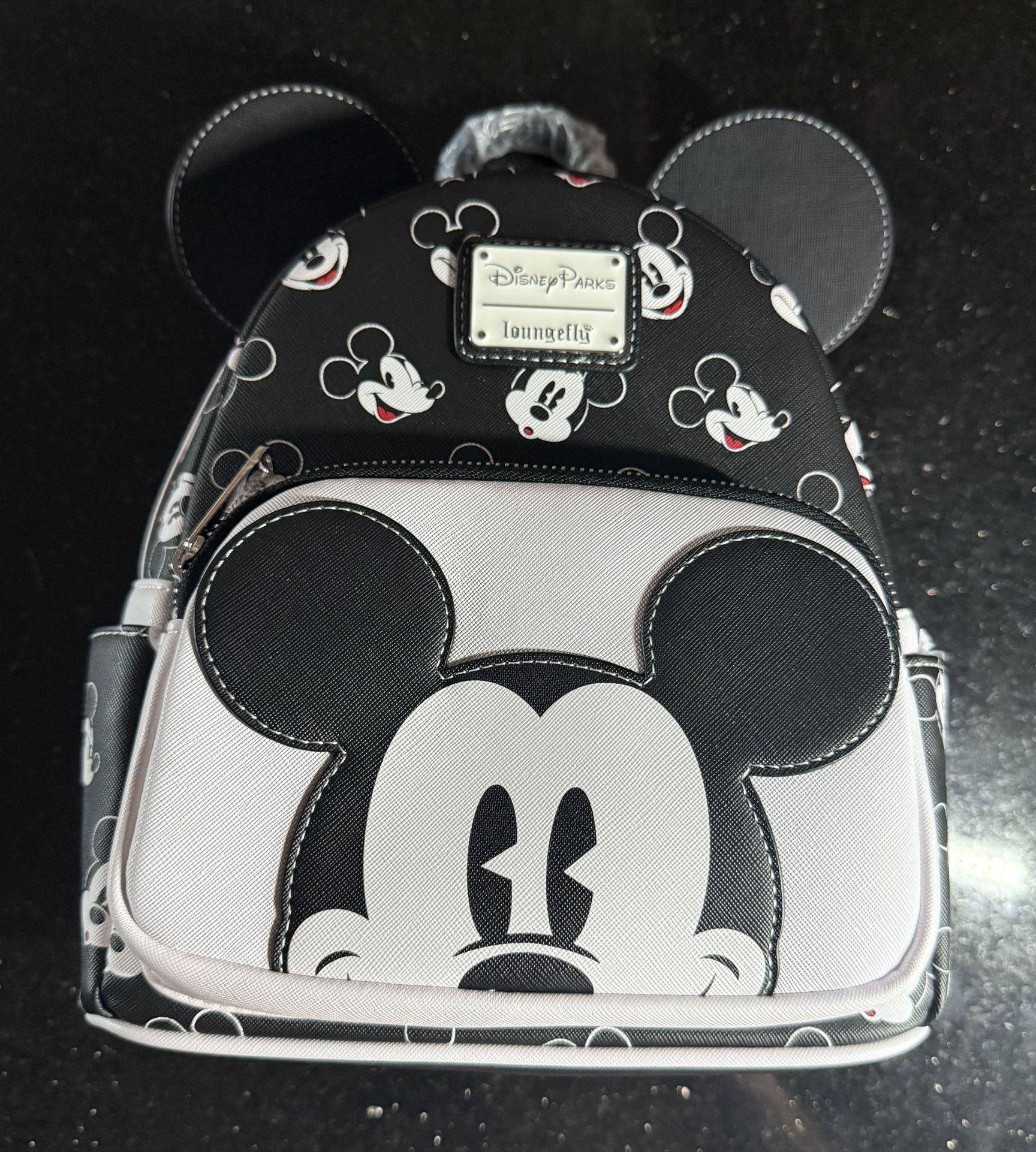 Disney Parks Loungefly Backpack - Mickey Mouse - Black & White New With Tags