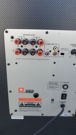 Jbl sub300 subwoofer