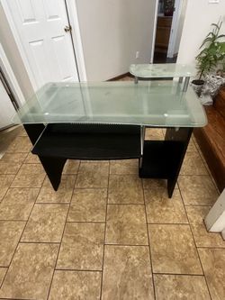 Glass desk