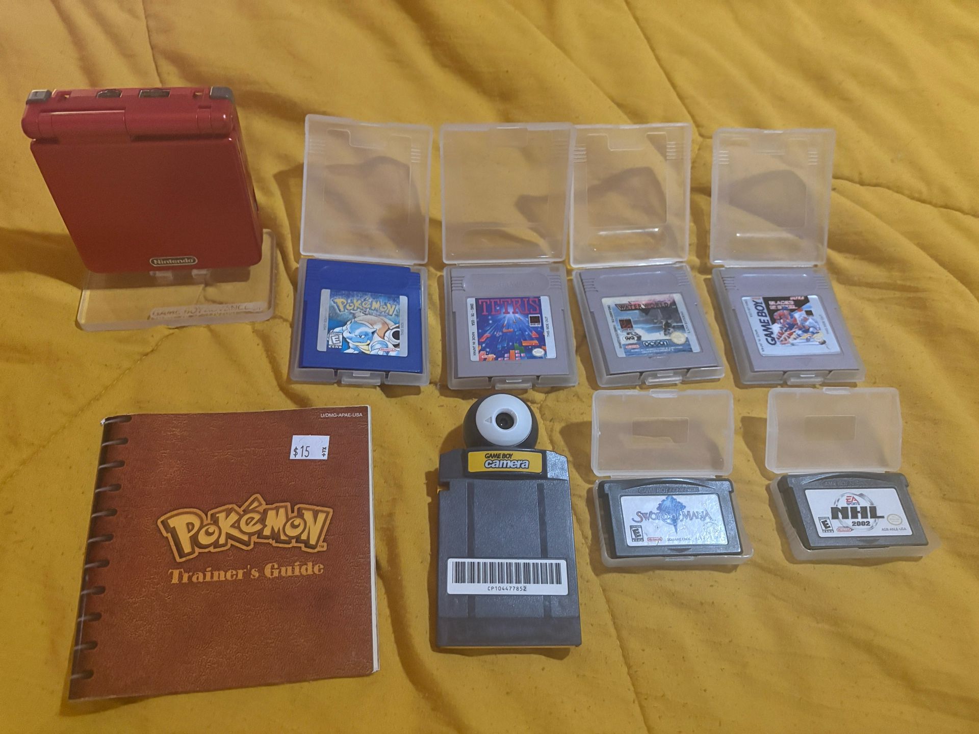 Game Boy Advance SP + Games
