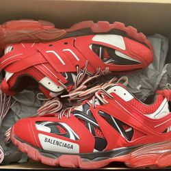 Balenciaga Track Clear Sole Red 