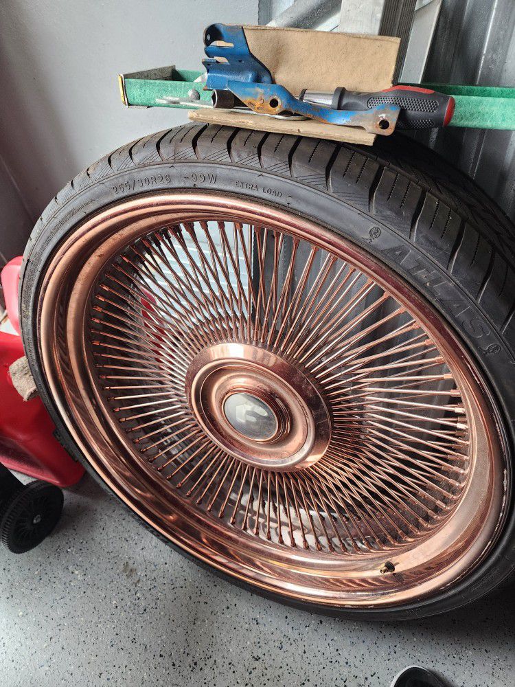 Forgiato Rose Gold 26's Spoke With Big Floating Cap Donk Pattern 