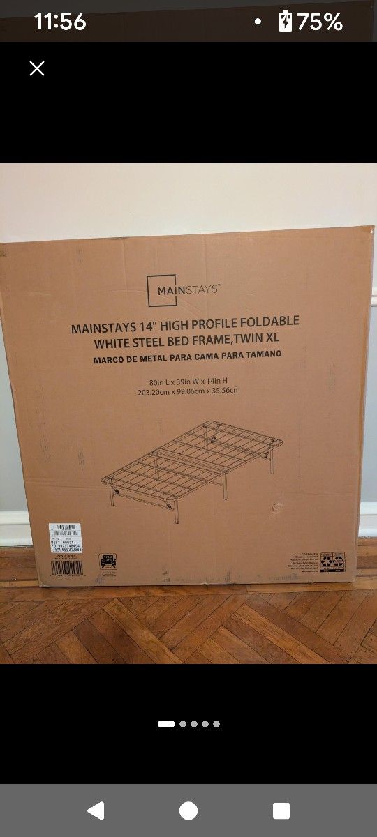 Twin XL Folding Bed Frame/ No Box Spring Required