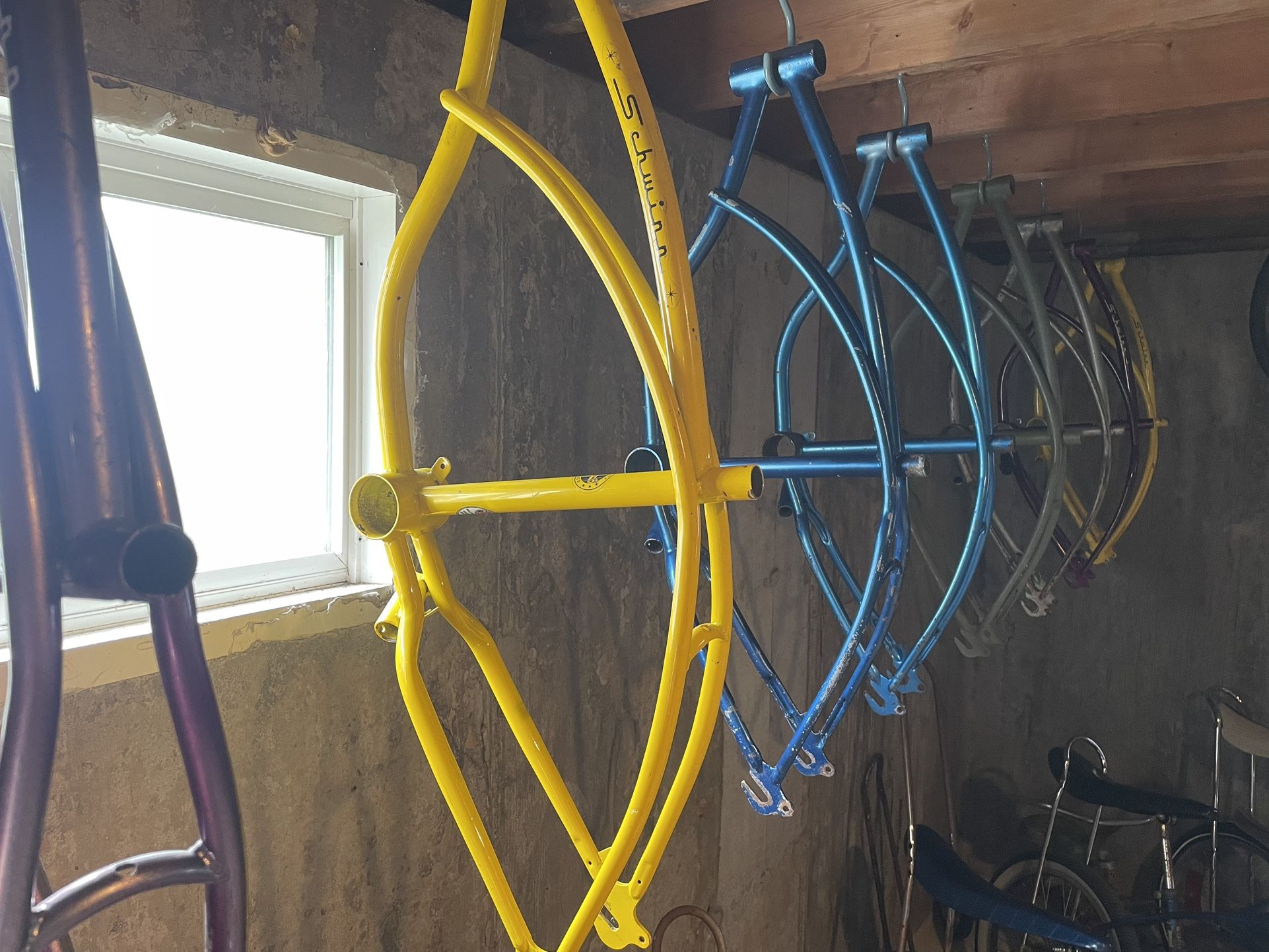 Schwinn stingray frames from the 70s and 80s