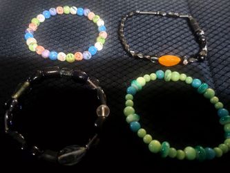 Beautiful Natural Stone and Crystal Beaded Braclets