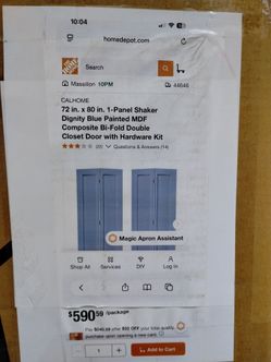 72"×80" New closet door