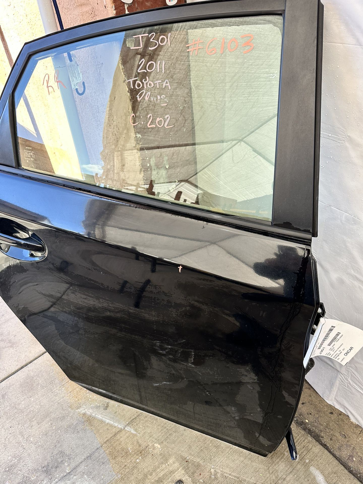 Rear Door Passenger Side For Toyota Prius 10 To 15