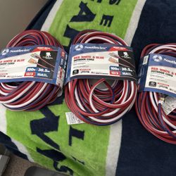 SOUTH WIRE RED, WHITE AND BLUE 100FT HEAVY DUTY 