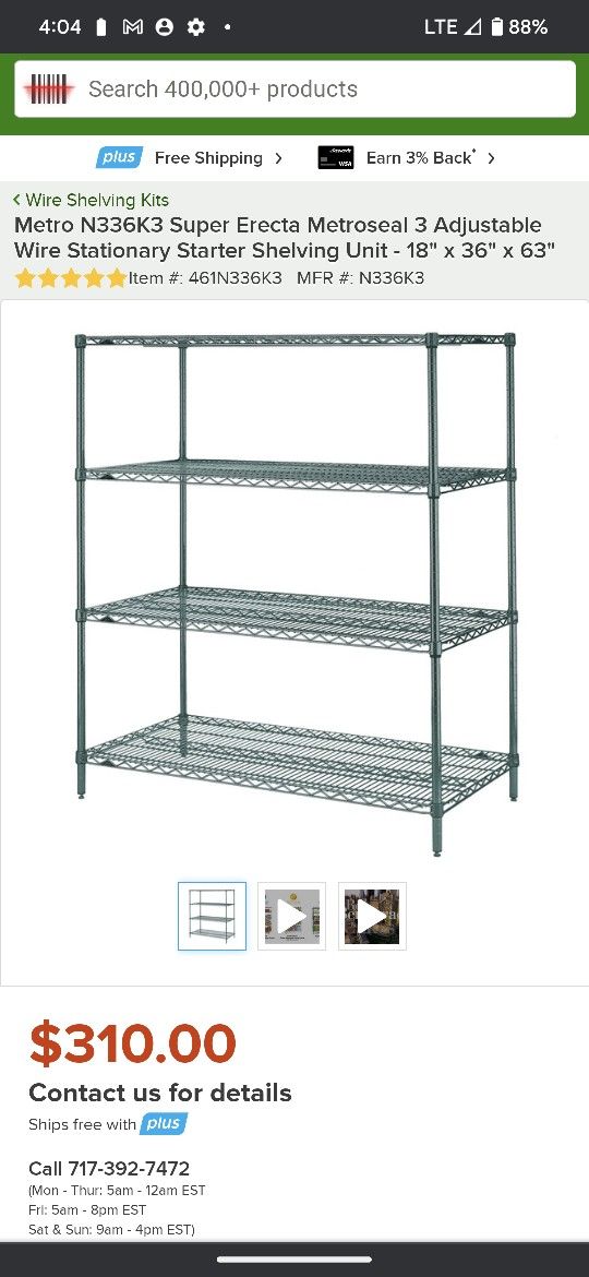 Food Grade Metal Wire Shelving 