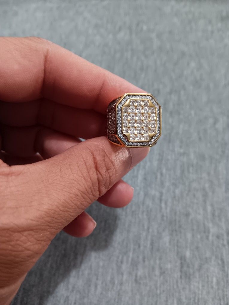 New 18k Plated Micro Pave Ring!!!