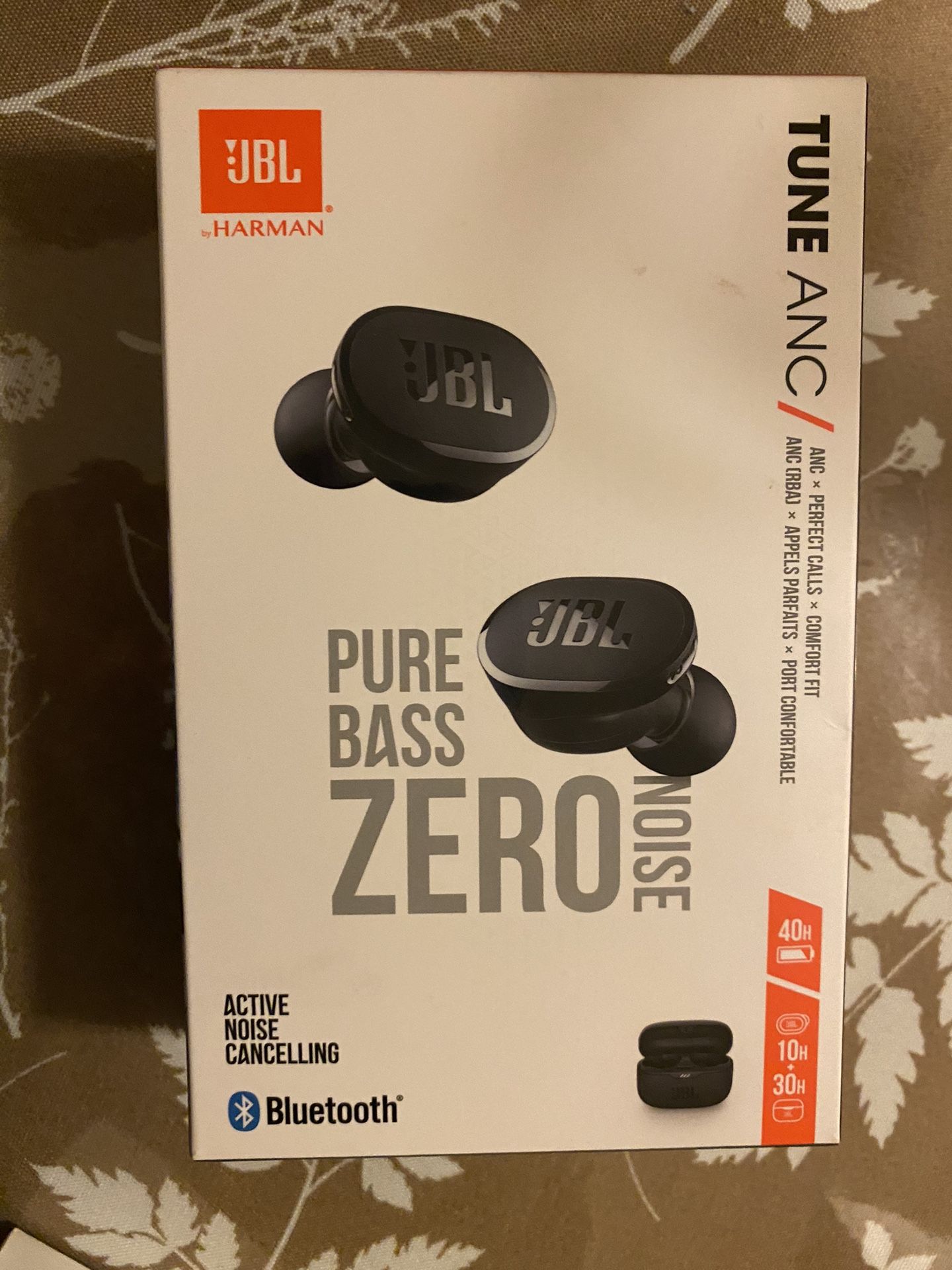 JBL - Tune Buds True Wireless Noise Cancelling Earbuds - Black