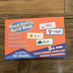 Word Family Build Book Set 30 Educational Books New