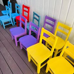 Solid wood kid chairs