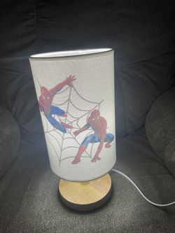 Kids Spider Man Night Lamp W/ Multi - Dimming Light 