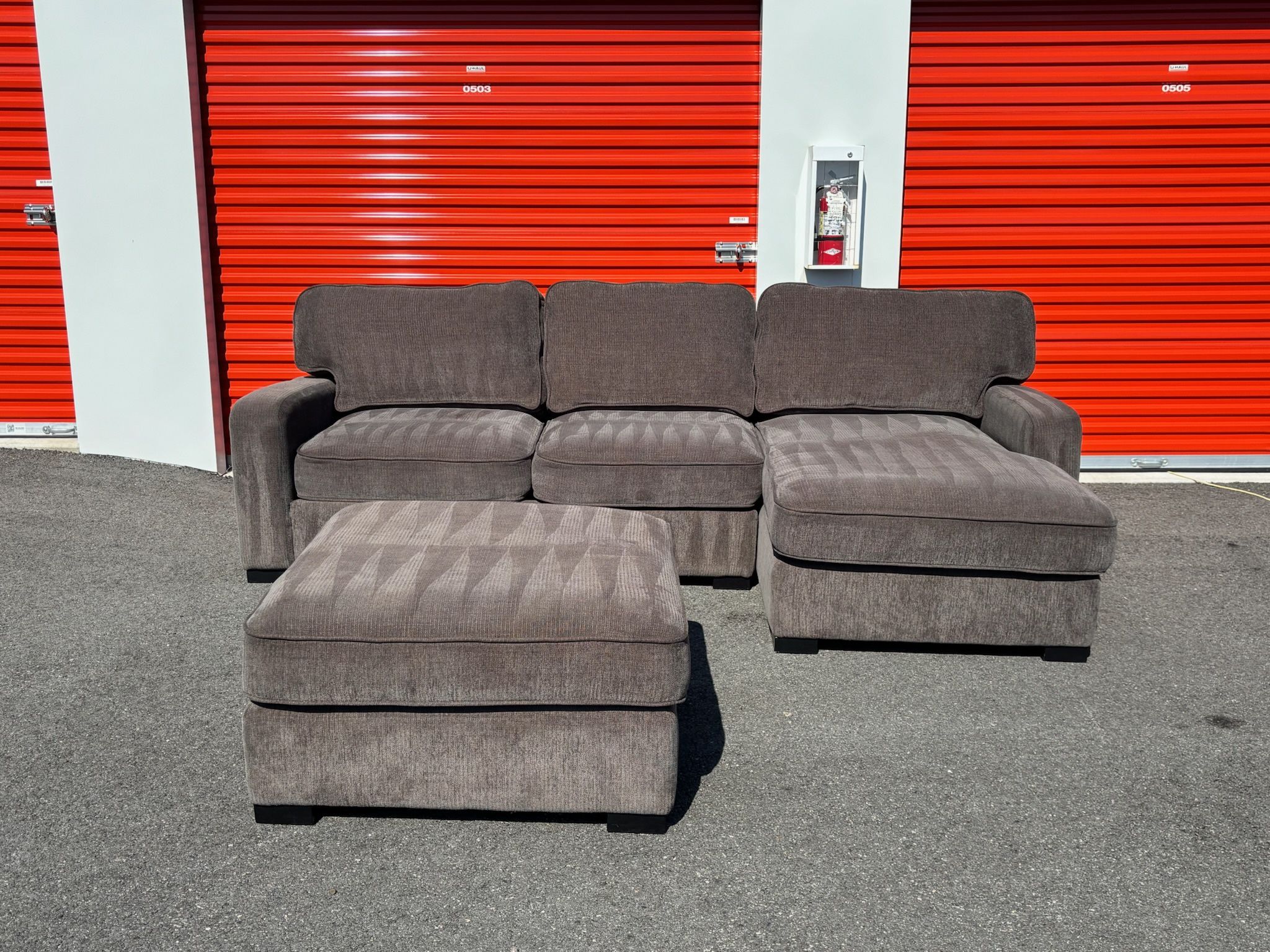 Gray Sectional Couch - Free Delivery