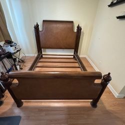 Tommy Bahama Bali Hai Wooden Bedroom Set with Queen Sized Bed Frame and Nightstands