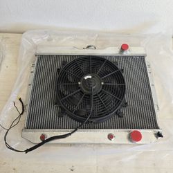 Radiator an electric fan