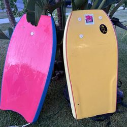 Vintage DAVANA QUIVER PACK & WAVE REBEL BODY BOARDS