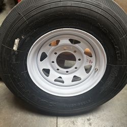 1x ST 235x85-16 Trailer Tire With Rim $230