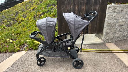 Baby Trend Sit N’ Stand Double Stroller – Good Condition
