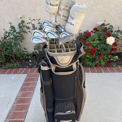 Ladies Callaway golf club with golf cart bag good for first starter 👍👍