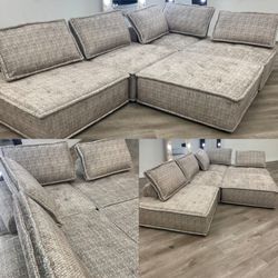 BALES 5-PIECE TAUPE MODULAR SEATING