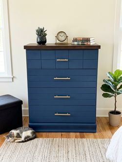 Blue dresser