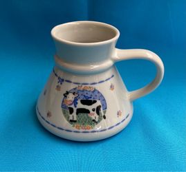 Otagirl Vintage Clarabelle Cow Design Ceramic Travel Mug