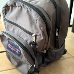 Jansport Big Student Backpack in Light Grey